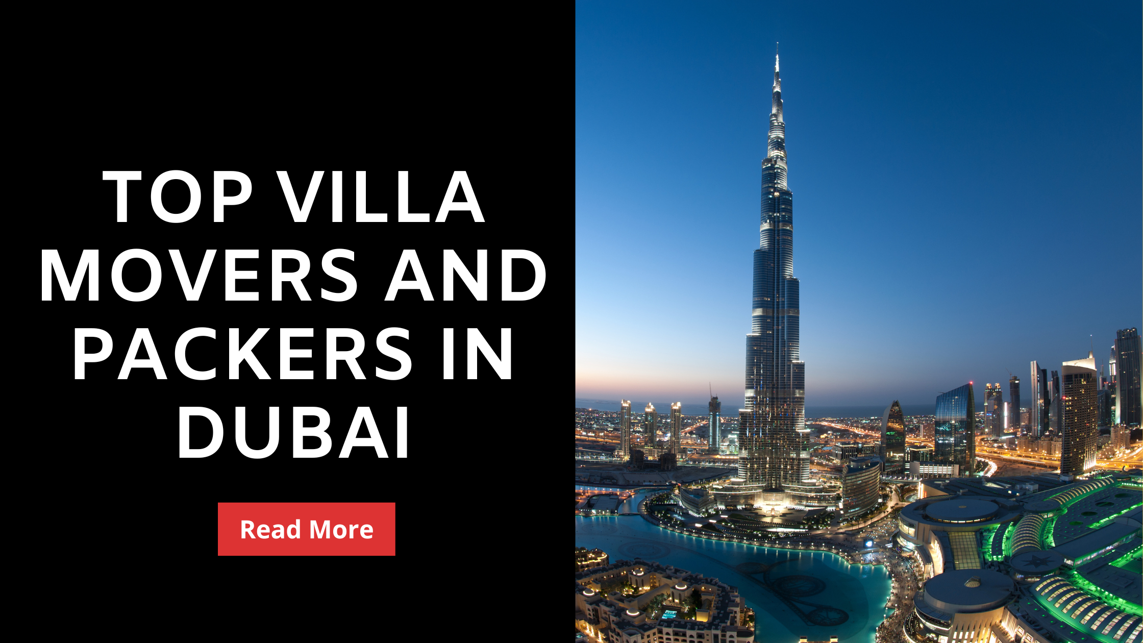 Top Villa Movers and Packers in Dubai